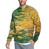 Men's Casual Fashion Printed Round Neck Pullover Sweatshirt