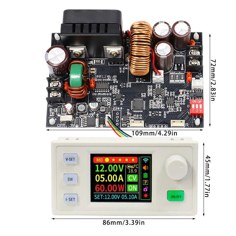 Large power 1200W 20A Output Adjustable Regulator Simple Installation for Laboratory Equipment & Circuits Maintenance