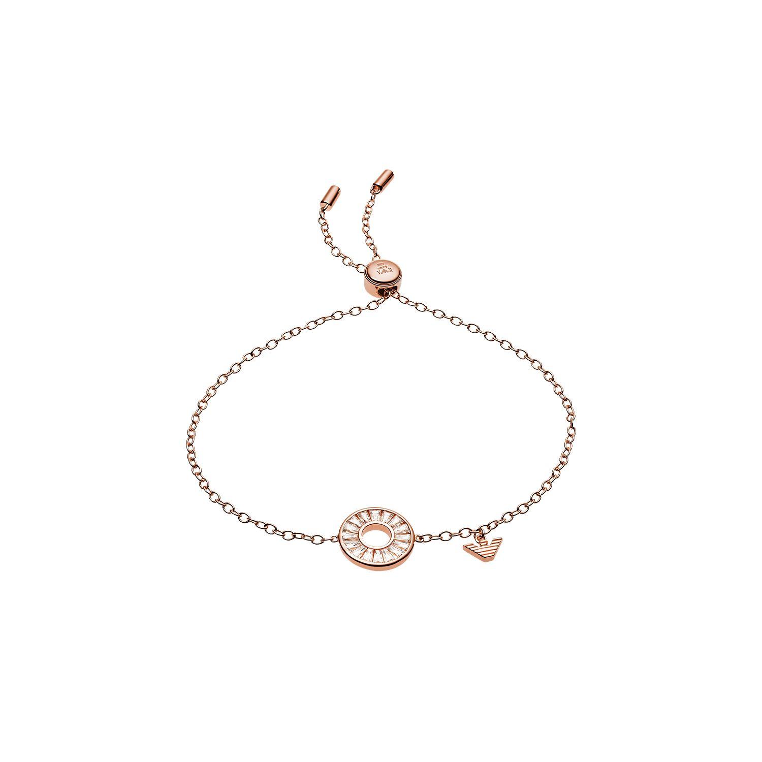 

Emporio Armani Ferris Wheel Square Diamond Lucky Pendant Rose Gold Square Diamond Fashion Silver Bracelet Women bracelet EG3458221 Shopping Bag