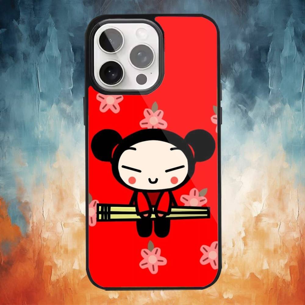 Cute Cartoon-Pucca  Phone Case For iPhone 17,16,15,14,13,12,Plus,Pro,Max For Magsafe Magnetic Wireless Charge