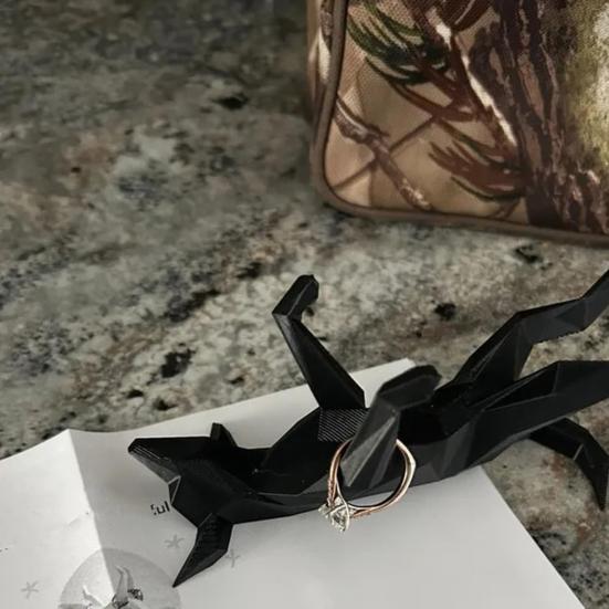 Držák na prsteny se psem Pánské Dámské Šperky Prsten na prst Organizér Stojan na vystavení Kancelář