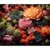 5d DIY Diamond Painting Full Square Succulent Plants Diamond Embroidery Beads Sets Mosaic Flower Rhinestone Picture