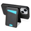 For iPhone 15 Case Compatible with MagSafe Detachable Card Holder Kickstand Leather Phone Back Cover