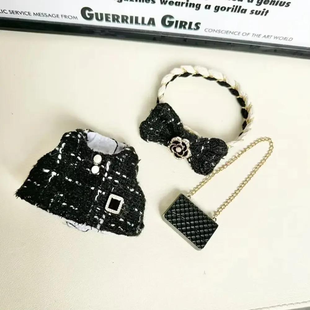 Cute Labubu Doll Clothes Outfit Accessories Classic Dress Set for 17CM V2 Mini Dolls Clothing Girl Kid Gift Labubu Ropa