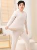 Comfy Velvet & Cotton Wear: Autumn Outfit Set for Plus-Size Kids – Warm Pajamas & Winter Base Layer