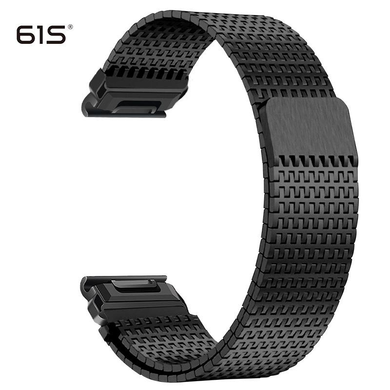 

61S High-End Milanese Magnetic Steel Band Strap for Garmin Fenix 7/8 & 965 20mm