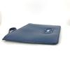 Salvatore Ferragamo Gancini Bag Pouch with Strap Clutch Bag Leather Blue