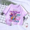 Kpop Demon Hunters Kids T-shirt Kawaii Cotton Birthday Tops Party Wear Girls Tee Summer Short Sleeve Top