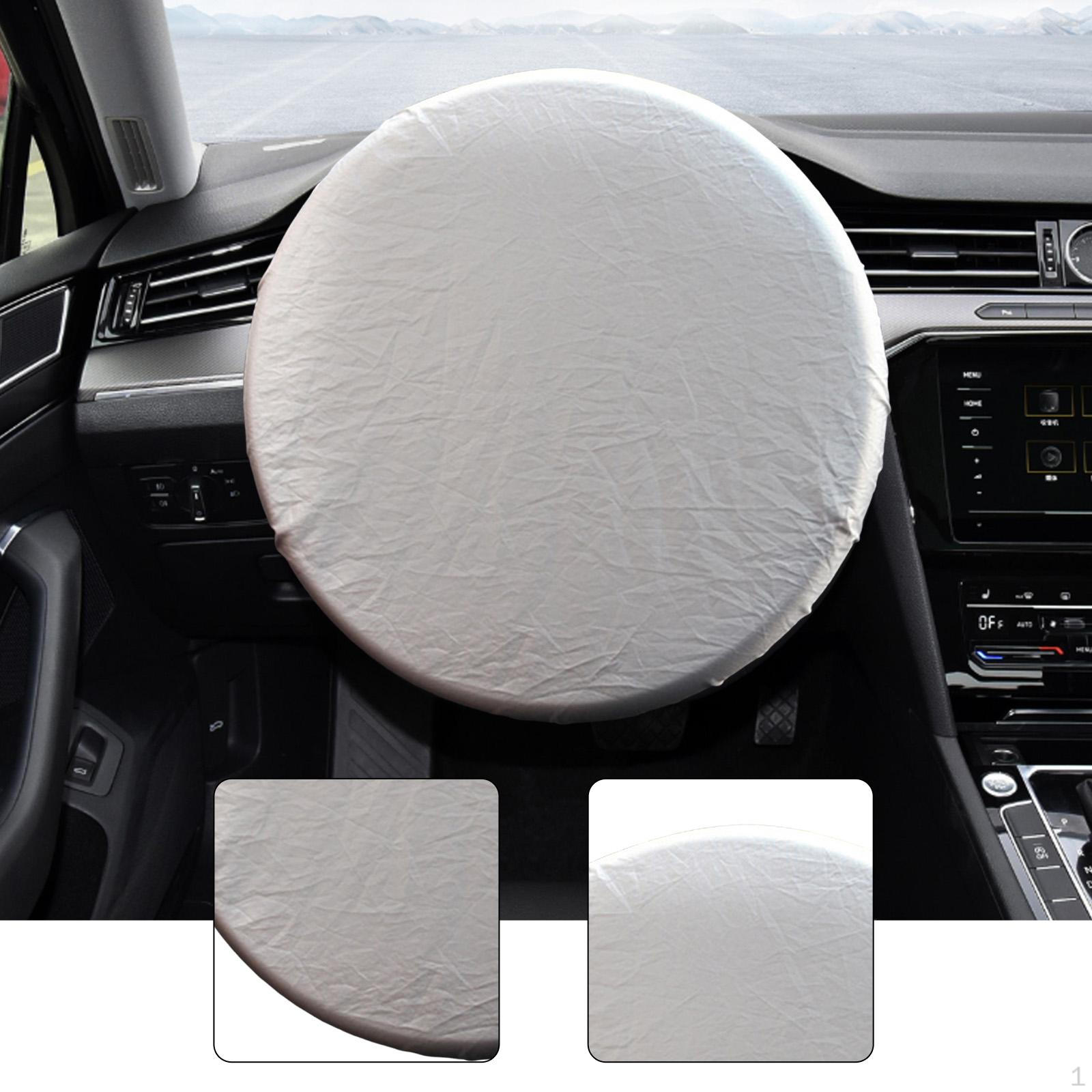

Steering Wheel Cover Heat Protection,Cool,Vehicle Accessories,Auto Interior Protector Block for Van