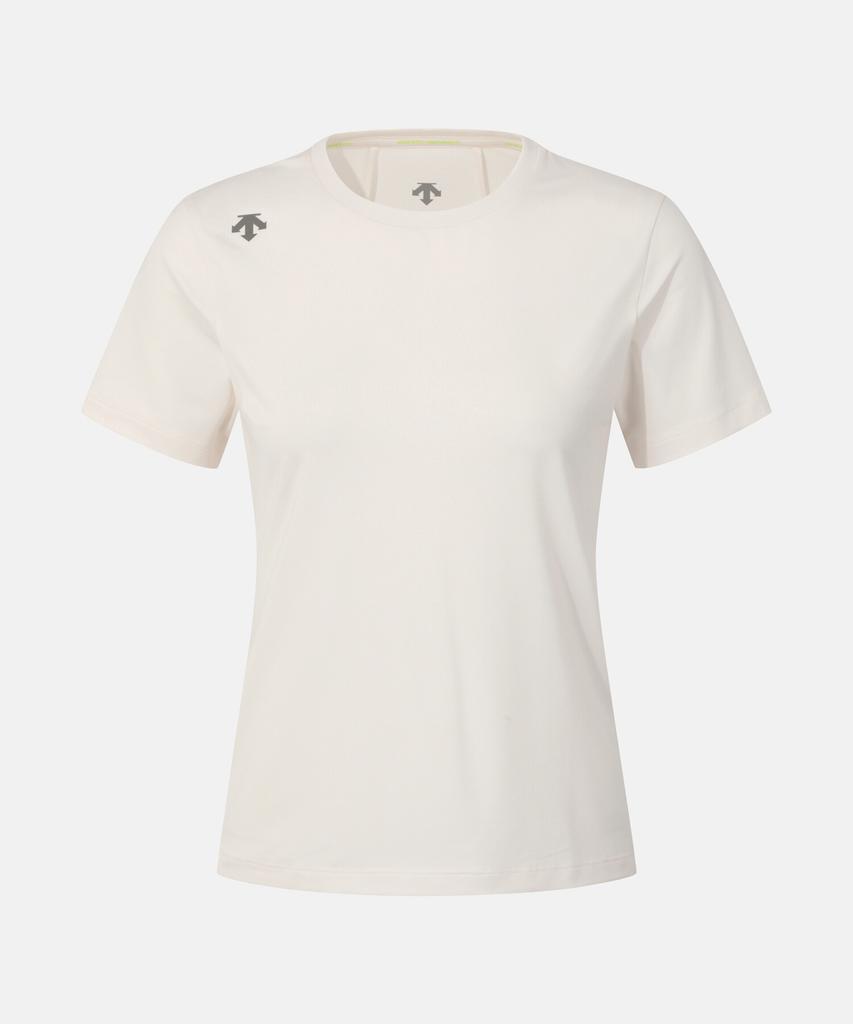 DESCENTE Women'S Running Short Sleeve T-Shirt Ivory Sr122Rts32