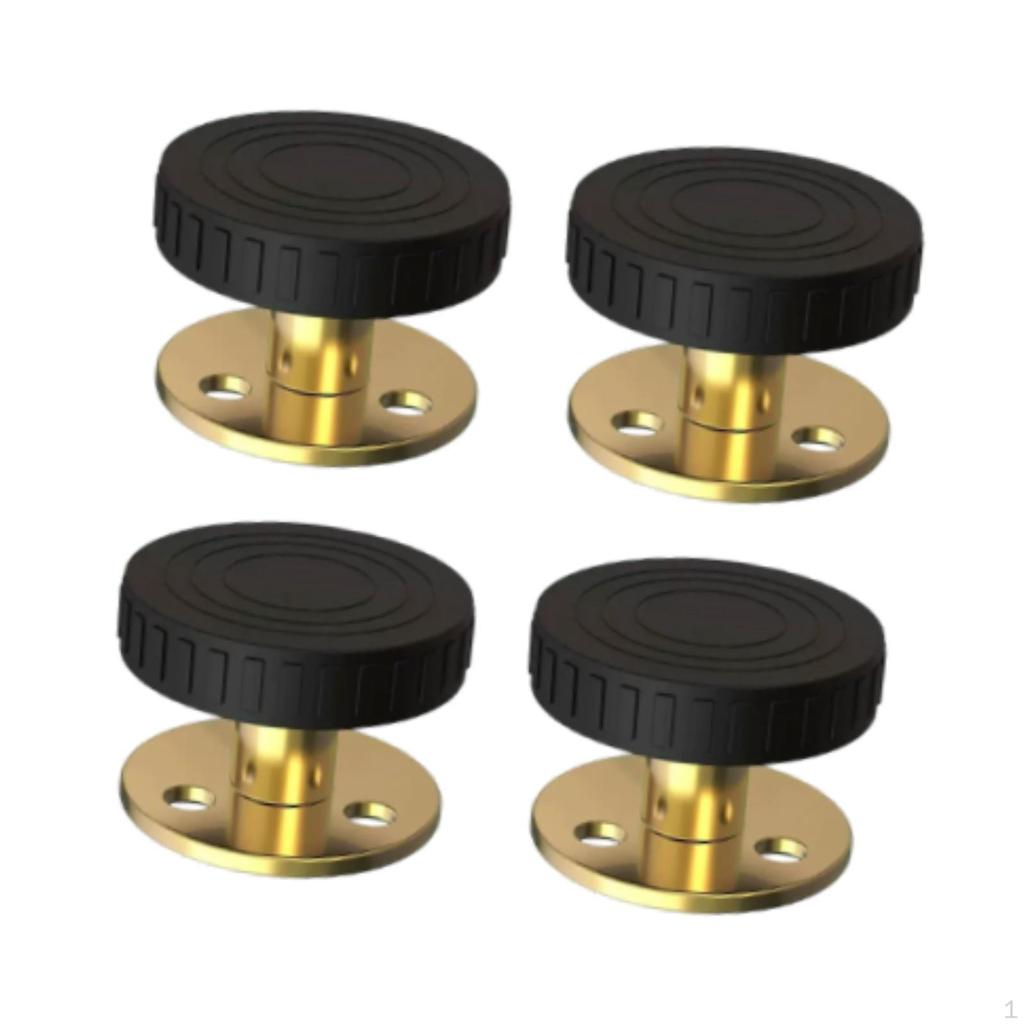 4 Pieces Headboard Stoppers Bed Frame Holder Adjustable Height Stabilizers for Cabinets