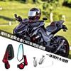 Motorcycle CNC Handlebar Reflector Motorcycle Handlebar End Reflectors Rearview Mirror Aluminum Flat Reflector