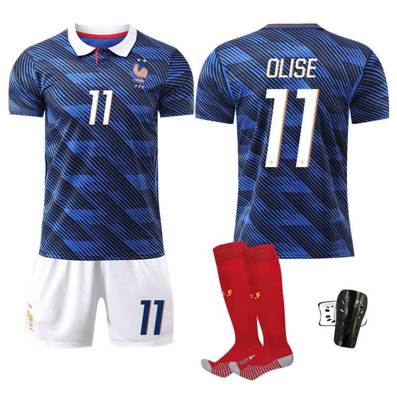 2026 World Cup France Home Mbappe 10 Soccer Jersey Set Dembele 13 Kante Football Shirt Fan Version