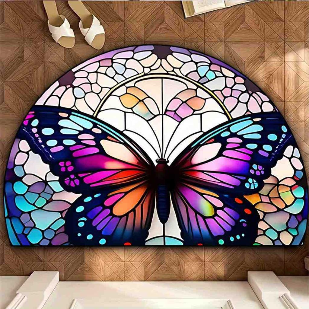Light Luxury Home Floor Mat Household Non-Slip Crystal Velvet Floor Mat Entrance Door Water-Absorbing And Dirt-Resistant Floor Mat