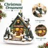 Christmas Animals and Acrylic Hanging Ornaments, Rustic Holiday Decor, 10