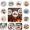 Christmas Embroidery Kit Featuring Unique Floral And Leaf Designs Perfect For Holiday Decor Projects