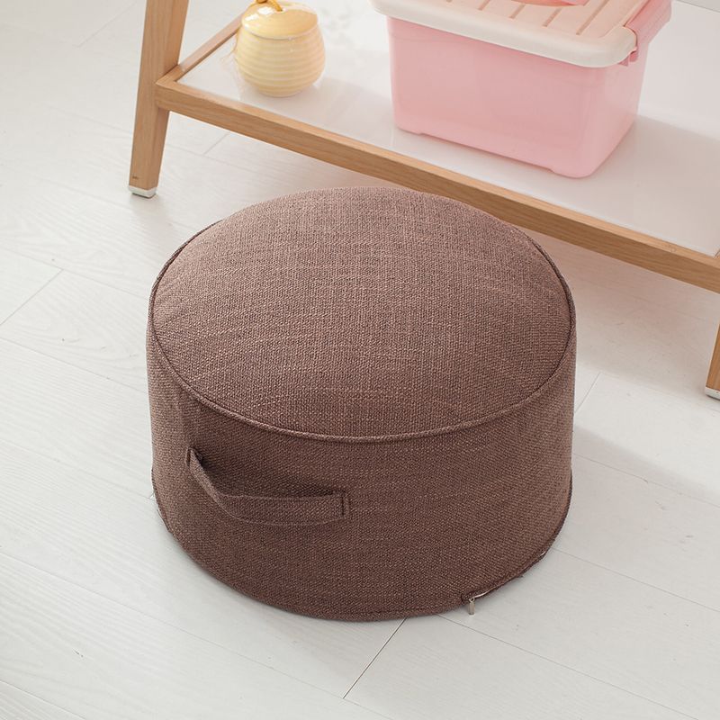 

Futon Cushion Floor Cotton Linen Tatami Home Tea Ceremony Removable and Washable Fabric Thick round Stool Mat Coffee Diameter 40cm height 20cm