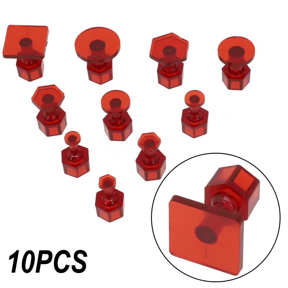 10pcs/set Glue Tabs Dent Removal Tools Car Dent Repair Car Dent Removal Tool Auto Paintless Dent Repair Glue Tabs For Car Bo