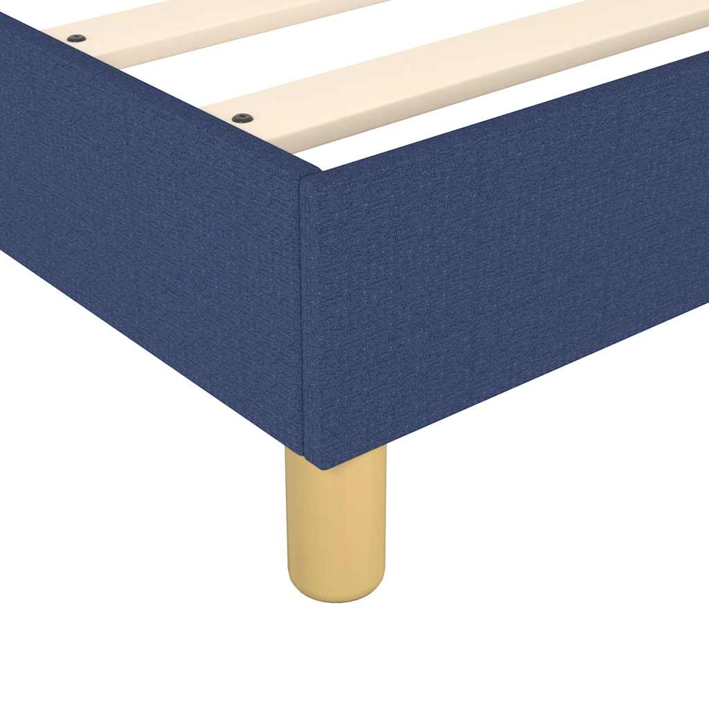 Box Spring Bed Frame Blue 80x200 cm Fabric