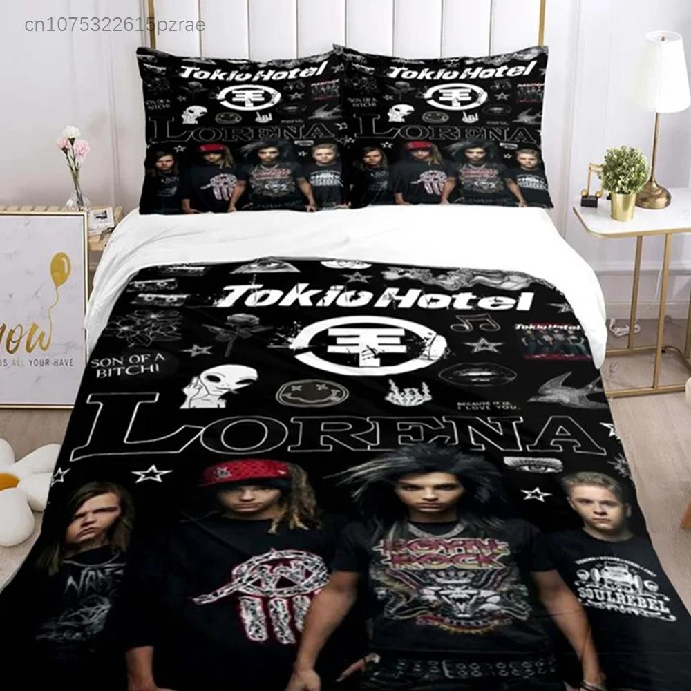 Tokio Hotel 3d Printing Rock Band All Season Duvet Cover Bedding Sets Soft Quilt Cover And Pillowcases Single Double Queen King