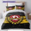 Dynamo Dresden Custom Name Pattern Bedding Quilt Set Quilt Cover Pillowcase Home Birthday Gift(1 * Duvet Cover + 2 * Pillowcase, Without Core)