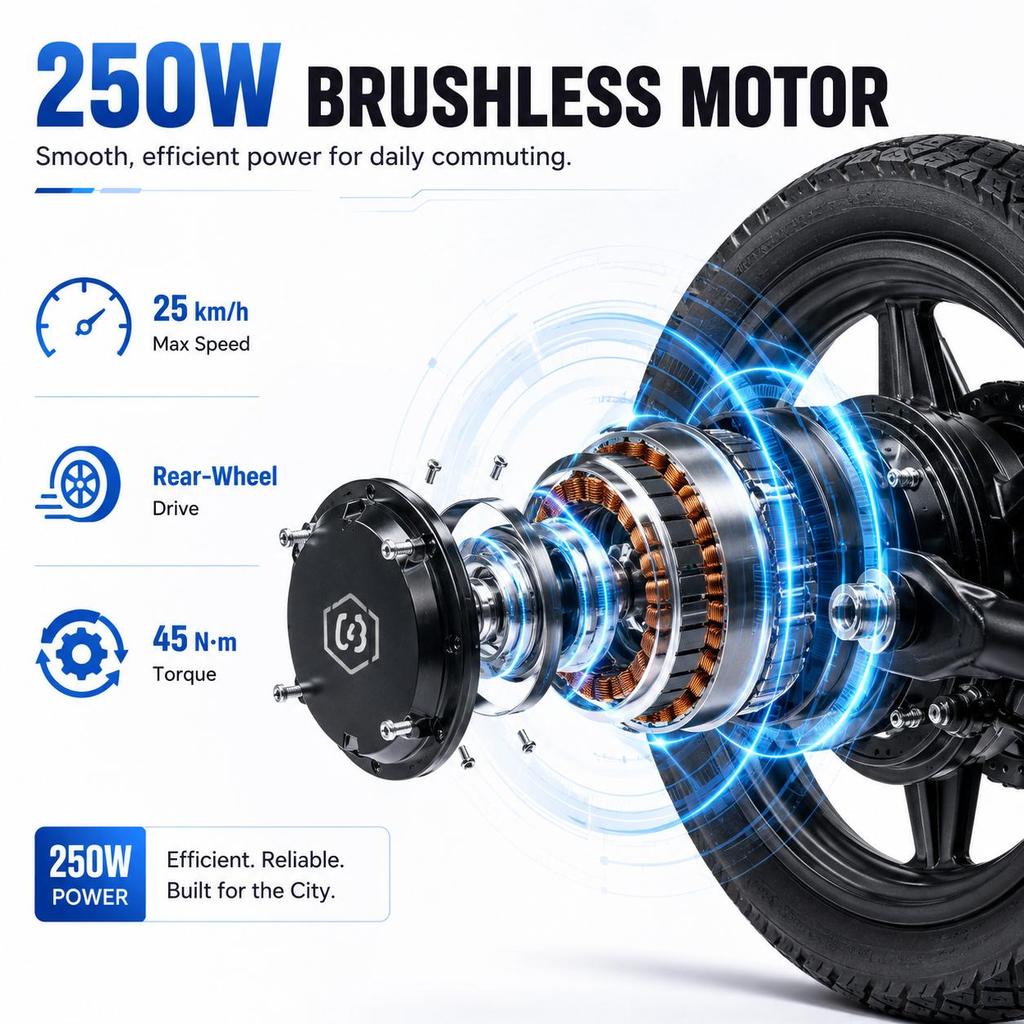 Yetişkinler İçin Elektrikli Bisiklet, 250W Fırçasız Motor, 48V 20Ah Batarya, 25 km/s Şehir İçi E-Bisiklet Çift Süspansiyon, NFC Başlatma ve Uzaktan Kumanda