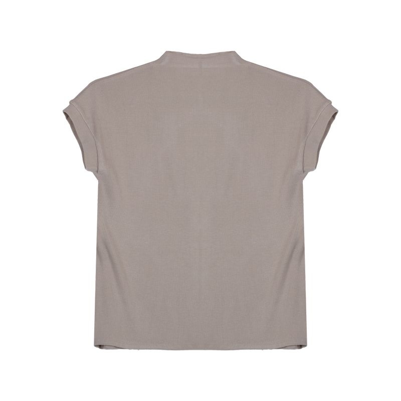 Silm Slim Looking Black Inner Top T-shirt with Short Sleeves