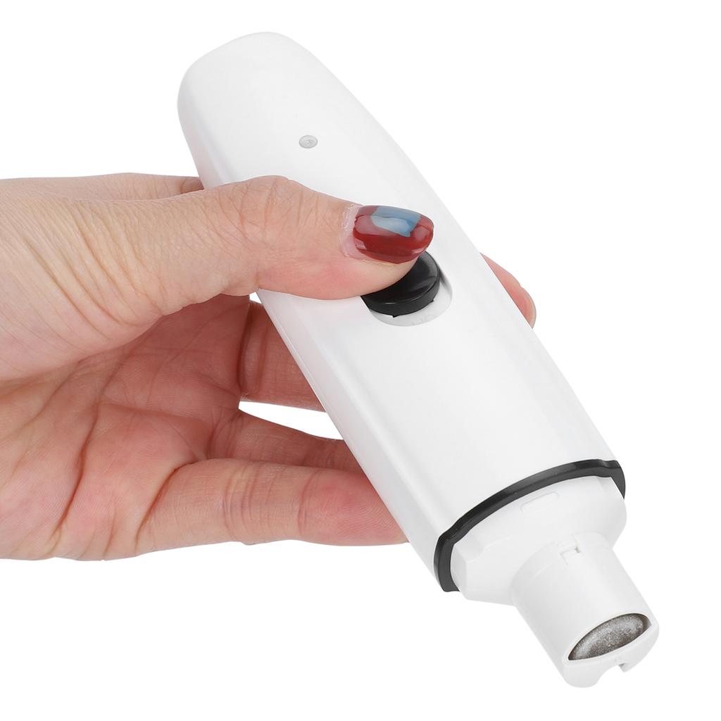 USB Charging Pet Nail Grinder Portable Electric Dog Nail Trimmer Paws Grooming ToolWhite