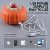 LED Starry Sky Pumpkin Projector Light With Remote Control And Sound-Controlled Auto Rotating Aurora Night Light for Halloween