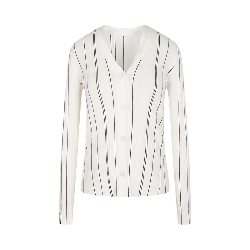 LESS Women's Slim-Fit Mid-Length Long-Sleeve Cardigan