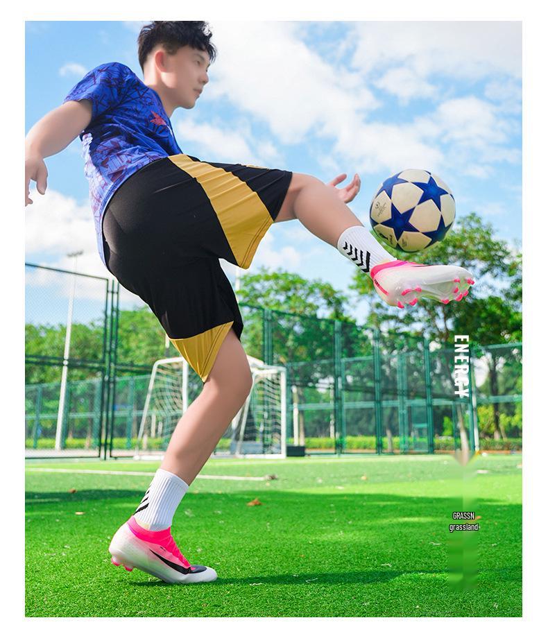 F50 World Cup Long Spikes Football Boots - Unisex Youth & Adult Artificial Grass Sports Shoes