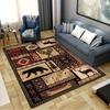 Cabin Bear Carpet Rug for Living Room Bedroom Home Sofa Decoration,Kids play Non-slip Floor Mat