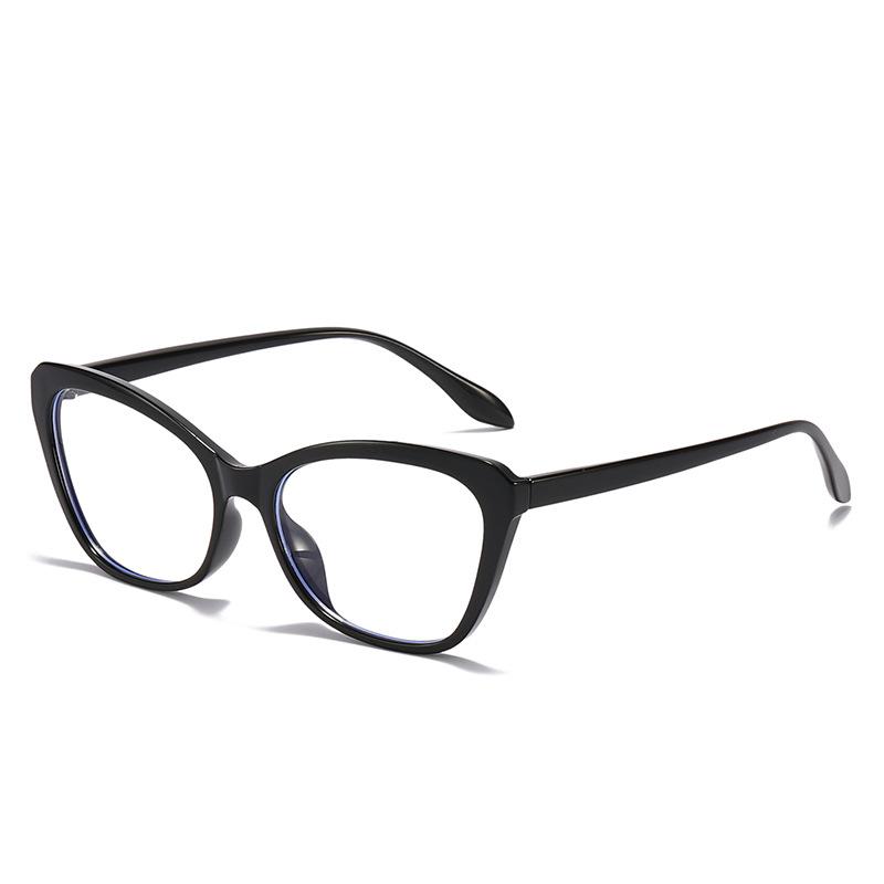 Tr90 Anti-Blue Cat Eye Flat Mirror Contrasting Colors Personalized Plain Simple Glasses Frame Glasses Frame