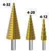 Cobalt Serrated Pagoda Drill Bit Set - Multifunctional Metal Hole Saw & Tower Reamer for Woodworking