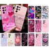 Phone Case For Samsung Galaxy S25 S24 S23 S22 S21 Ultra S24 S23 S22 S21 S25 Plus S24 S25 FE Love Pink Heart