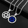 Unisex Fashion Stainless Steel Pendant Jewish Star of David Necklace Jewelry