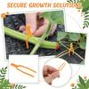 Cleme pentru Suport Plante Cățărătoare pentru Căpșuni Clipsuri de Fixare Tulpini Suporturi din Plastic pentru Plante Cățărătoare pentru Grădinărit și Propagare Set de 50