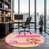 PAW Patrol Printed Round Rug Carpet Chair Rug Area Rug Entryway Doormats,for Office Chair Living Room Bedroom Kitchen Room.