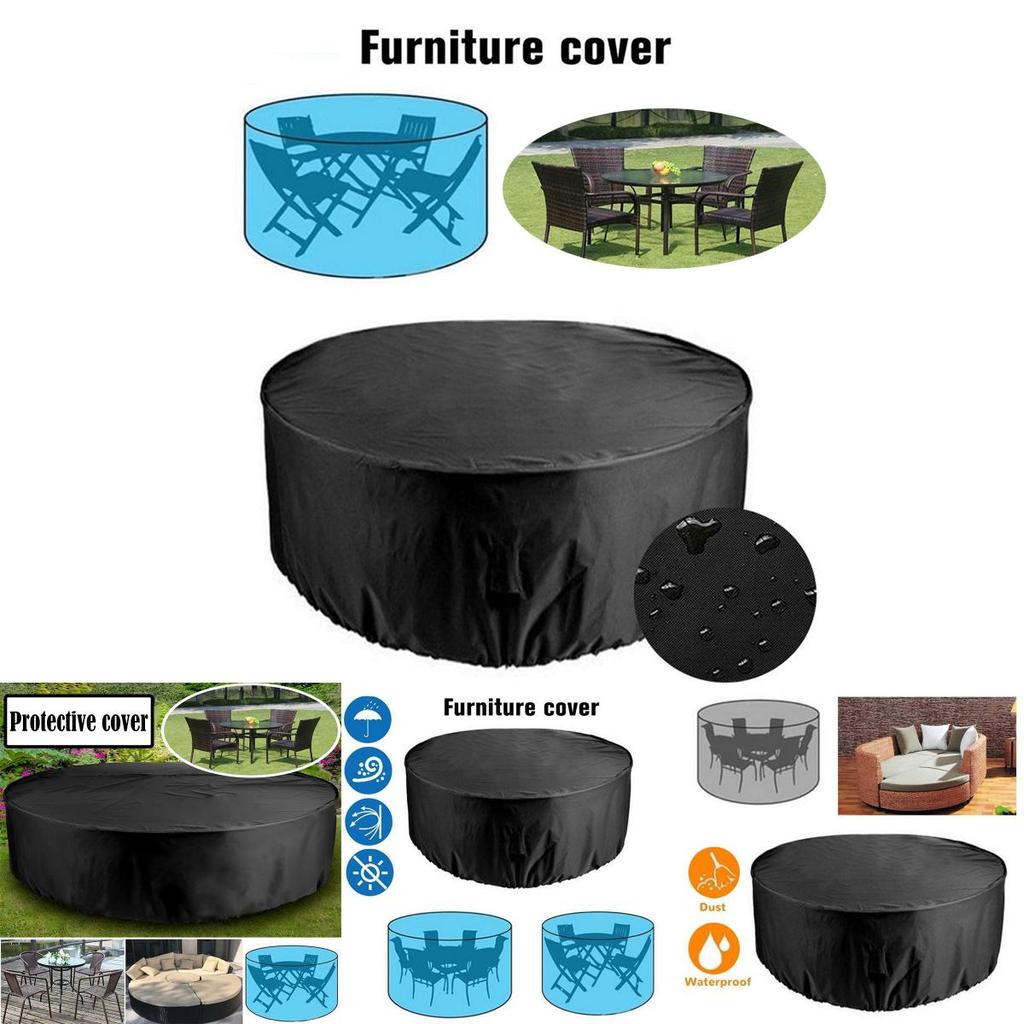 Circular Table Waterproof Cover For Patio And Garden Protection