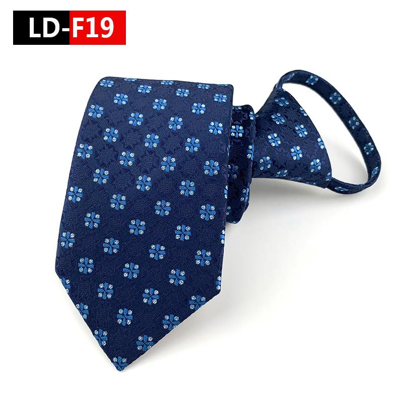 Zipper Style Knot-Free Men's Business Casual Tie