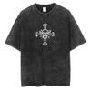T-shirt Oversize Lavata Vintage One Piece Uomo Donna Streetwear Y2k Manica Corta Stampa Doflamingo Roronoa Zoro Maglietta Abbigliamento Femminile Maschile