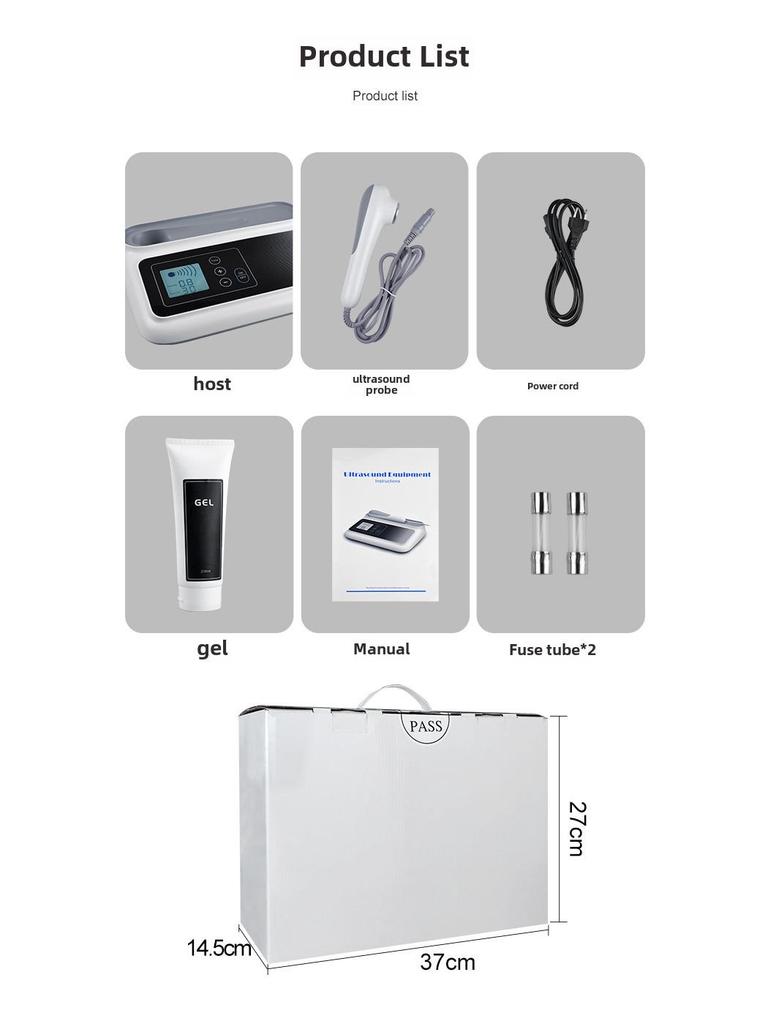 Ultrasonic Therapy and Beauty Device – Full Body Massage with Probe