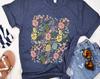 Boho Wildflower T-Shirt, Botanical Garden Floral Tee