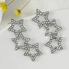 Colorful Star Pentagram Stud Earrings for Women - European and American Fashion Jewelry