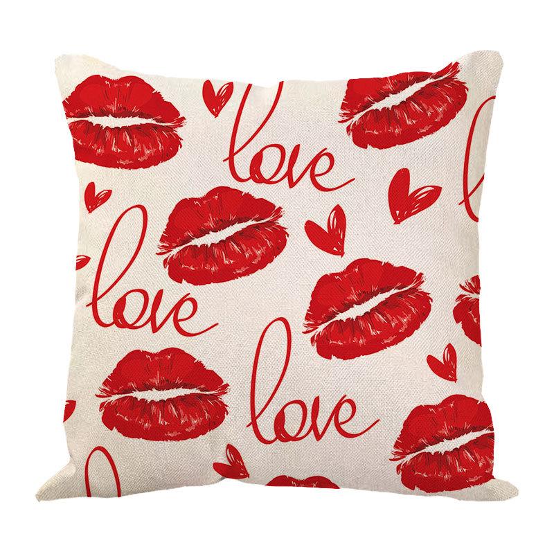 New Valentine'S Day Love Letter Pattern Pillow Cover Sofa Pillow Cover Premium Durable Quality Useful Practical