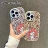 Phone Case: 2D flat design suitable for iPhone 18 17 16 15 14 13 Pro protective case, couple style, red-haired girl, Christmas and Halloween gift