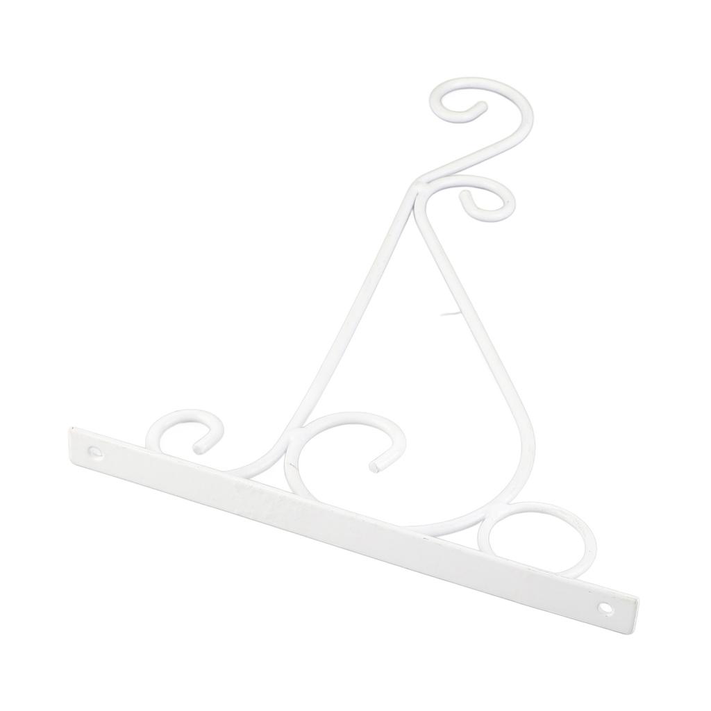 2 Stück Pflanzenampelhalterung Aluminiumlegierung Wandmontage Pflanzenhänger zum Aufhängen von Pflanzen Weiß 20,5x30cm 8,07x11,81in