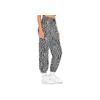 Nike Leopard Print Mid-Rise Drawstring Cuffed Casual Pants Women Bottoms Gray DC0025-070