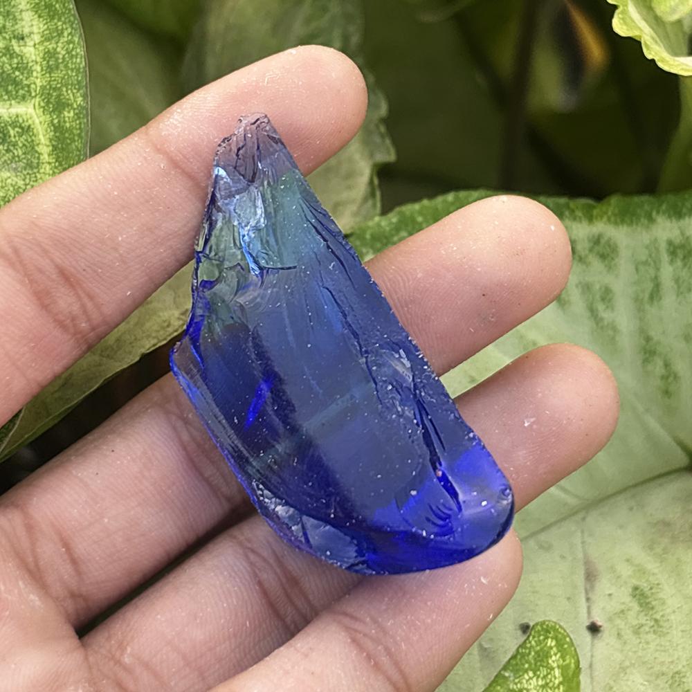 Lab-Created Blue Topaz Loose Gemstone 116.65 ct Uncut Rough for Crafting for Gemstone Collections