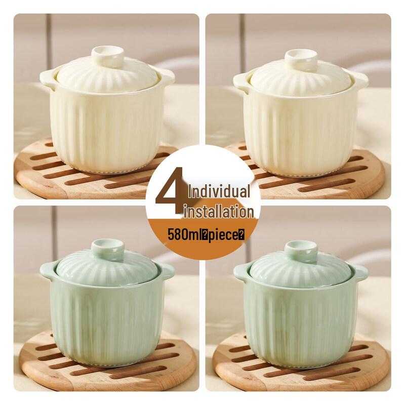 Qiwei Ceramic Double Boiler Stew Pot